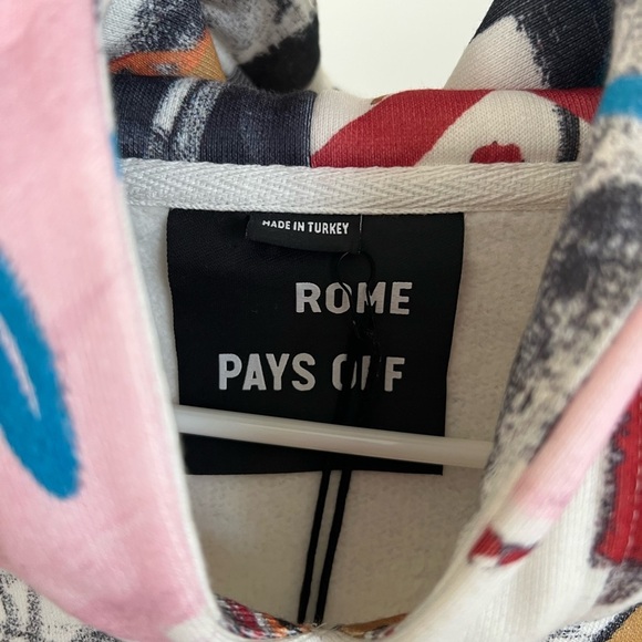 Basquiat "A-One" Unisex Hoodie Rome Pays Off - Picture 7 of 13